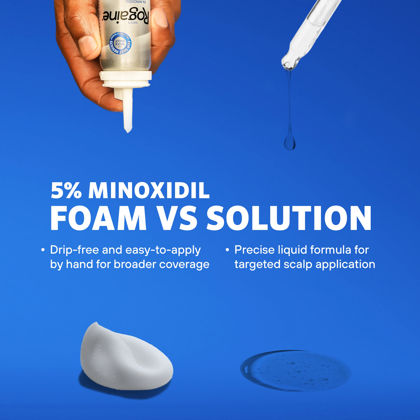 Mens ROGAINE® 5% Minoxidil Unscented Foam