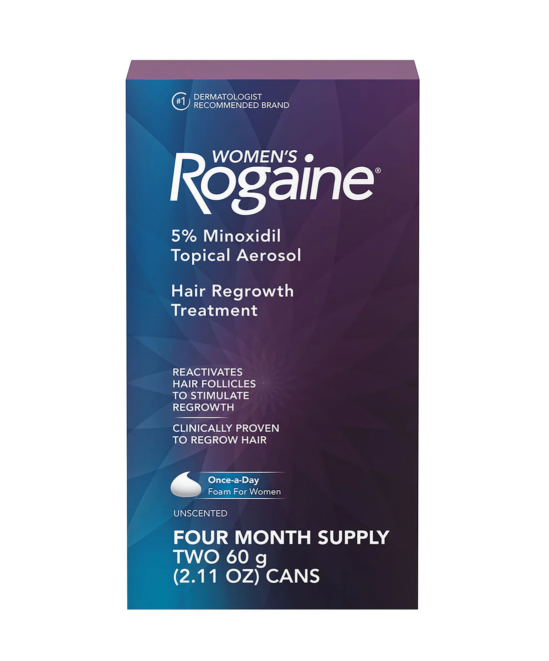 Womens ROGAINE® 5% Minoxidil Unscented Foam