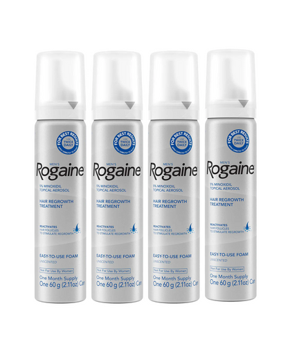 Mens ROGAINE® 5% Minoxidil Unscented Foam
